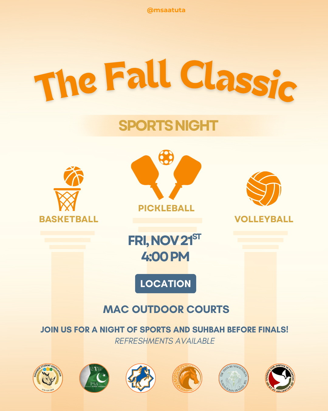 The Fall Classic Sports Night Flyer