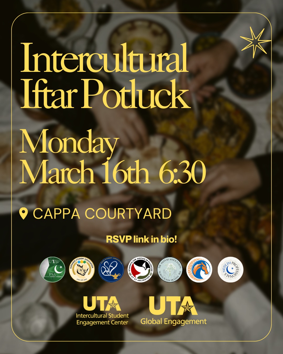 Intercultural Iftar Potluck Flyer