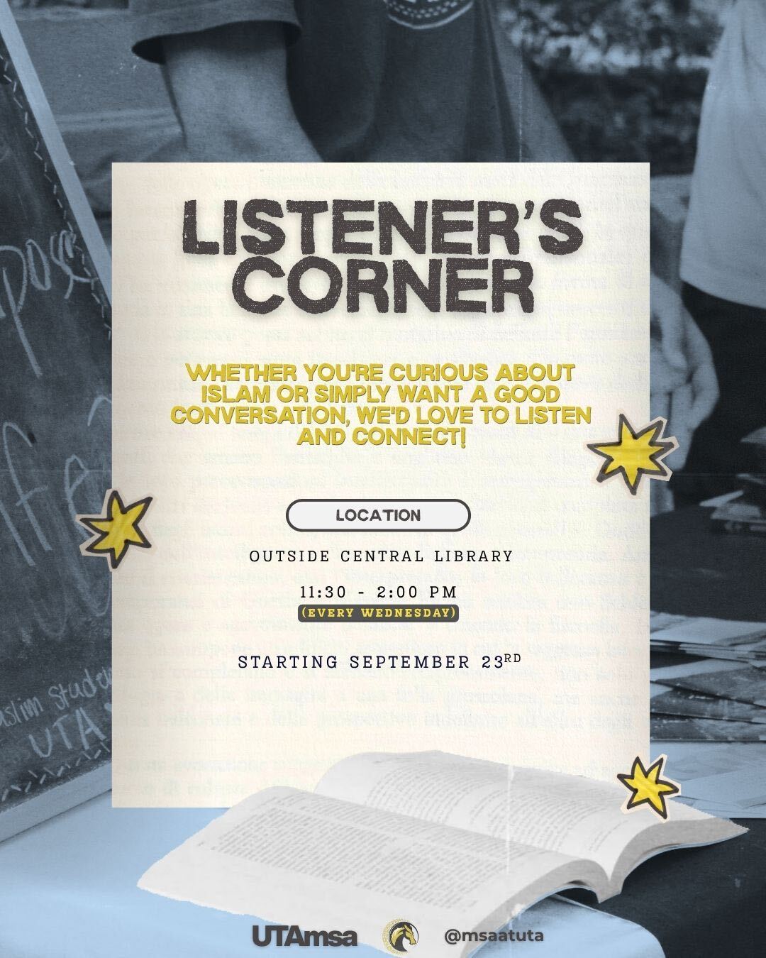 Listeners Corner Flyer